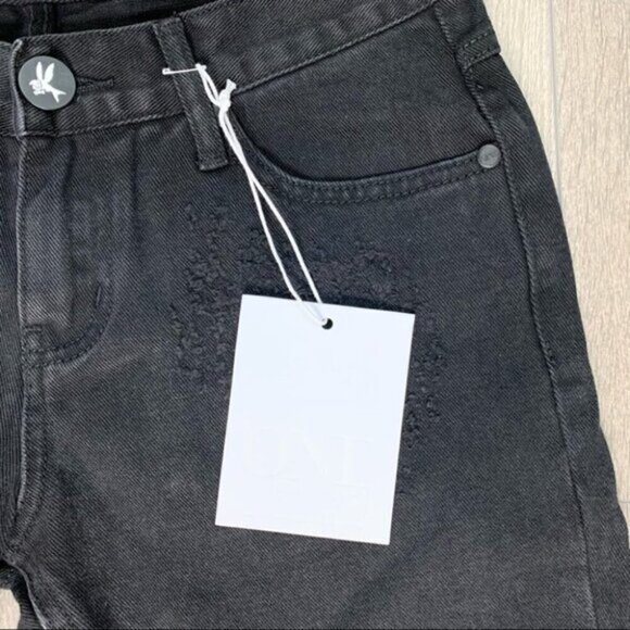 Revolve One Teaspoon Straight leg Baggy Jeans Low rise Awesome Baggies Black 25 - Picture 8 of 14